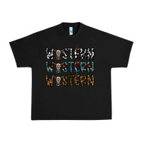 Black western western western Urban Heavy Tee - CowhideDigitalArt