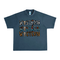 Midnight Navy western western western Urban Heavy Tee - CowhideDigitalArt