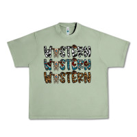 Oil Green western western western Urban Heavy Tee - CowhideDigitalArt