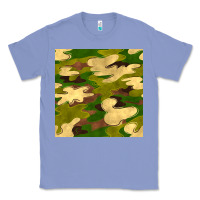 Colony Blue camouflage seamless pattern Classic Tee - BundleAndBundleShop