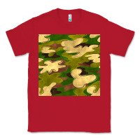 Red camouflage seamless pattern Classic Tee - BundleAndBundleShop