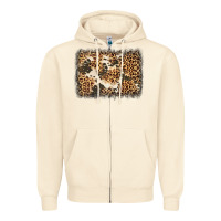 Sandshell distressed leopard cowhide background Zipper Hoodie - Jasminsmagicworld