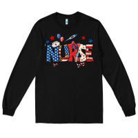 Black american nurse Long Sleeve Tee - BundleAndBundleShop