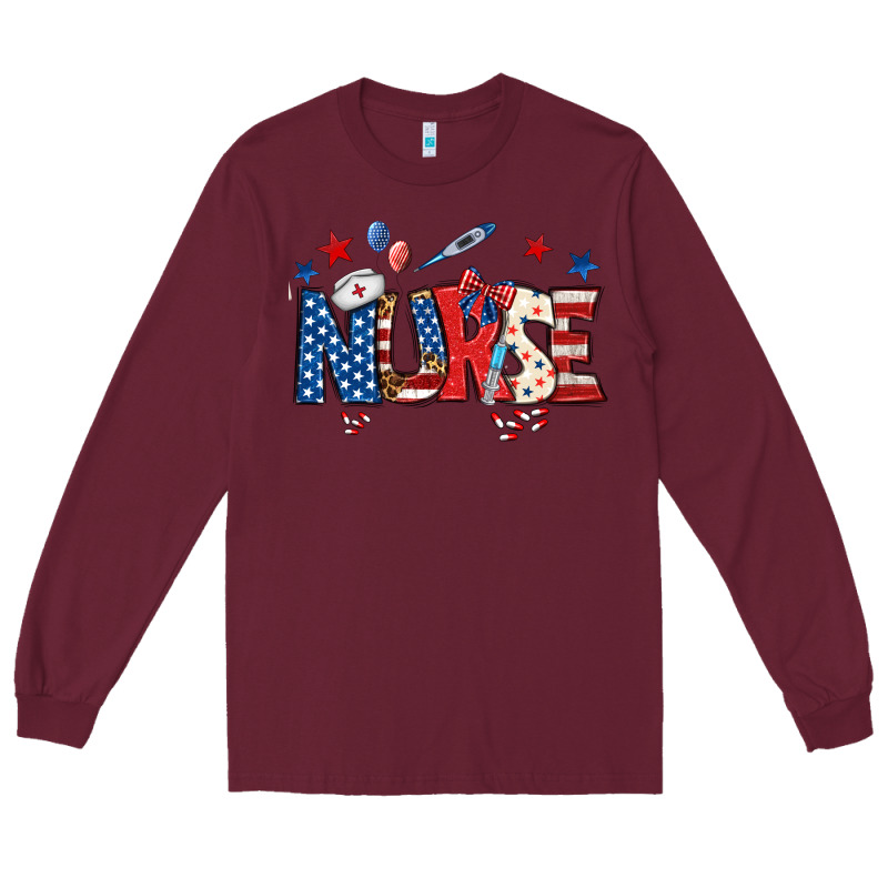 American Nurse Long Sleeve Tee by BundleAndBundleShop | Teevron