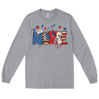 Heather Grey american nurse Long Sleeve Tee - BundleAndBundleShop