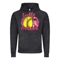 Vintage Black Tackle Cancer Softball Vintage Hoodie - texasbilliewilder
