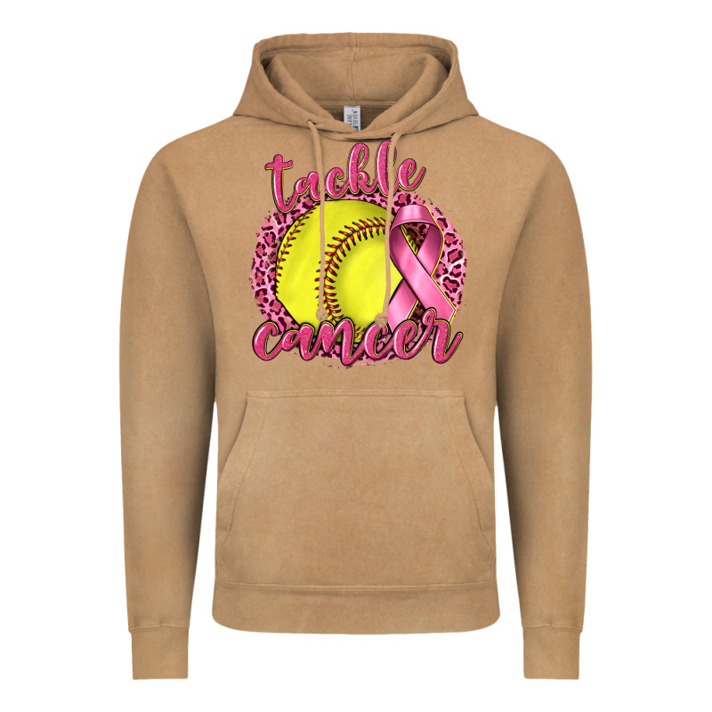 Tackle Cancer Softball Vintage Hoodie by texasbilliewilder | Teevron