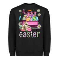 Black Bunny Happy Easter truck Easter Day Heavyweight Sweatshirt - Neo Western
