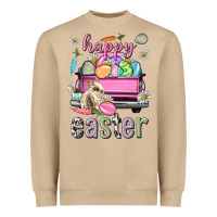 Mushroom Bunny Happy Easter truck Easter Day Heavyweight Sweatshirt - Neo Western