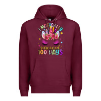 Burgundy i magically survived 100 days Premium Hoodie - Artiststas