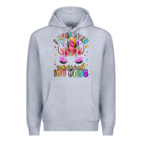 Heather Grey i magically survived 100 days Premium Hoodie - Artiststas
