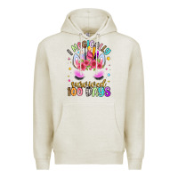 Oatmeal Heather i magically survived 100 days Premium Hoodie - Artiststas