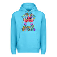 Ocean Blue i magically survived 100 days Premium Hoodie - Artiststas
