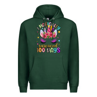 Sports Green i magically survived 100 days Premium Hoodie - Artiststas