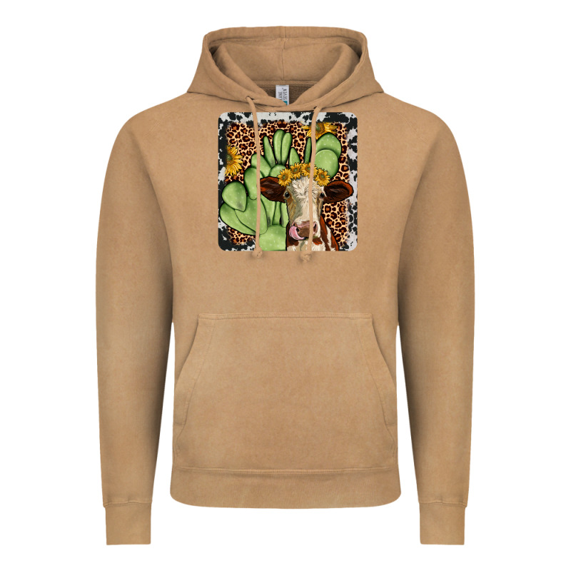 Cactus Hereford Coaster Vintage Hoodie by JahusDesignShop | Teevron