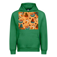 Emerald Fall Pumpkins Autumn Coffee Urban Hoodie - texasbilliewilder