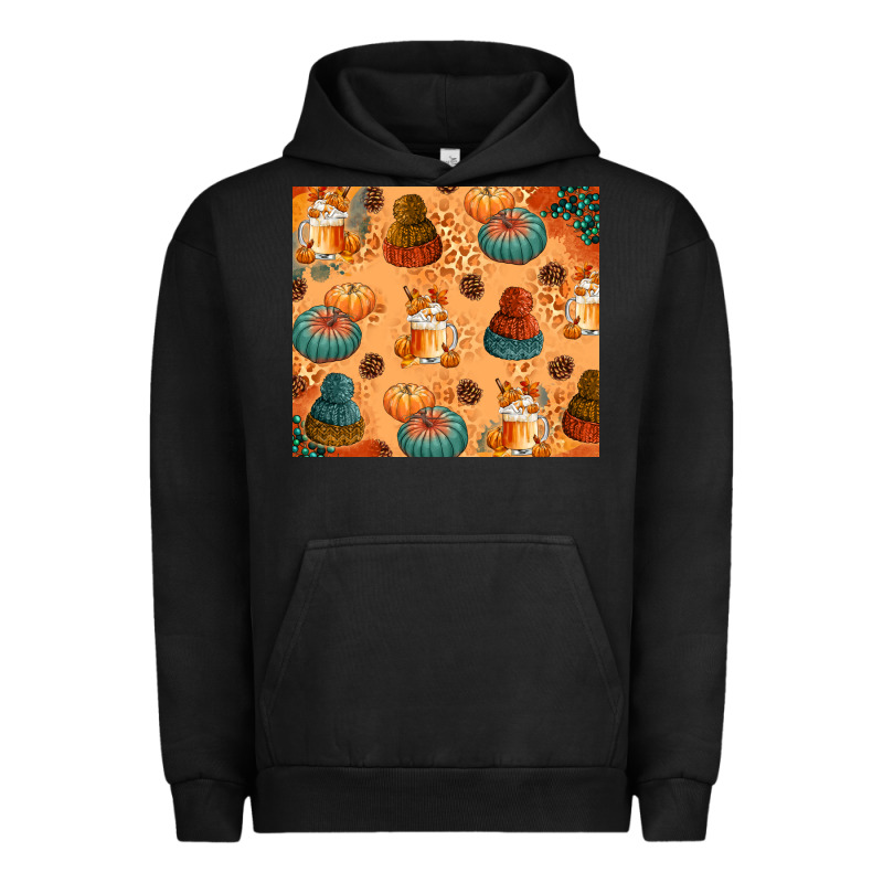 Fall Pumpkins Autumn Coffee Urban Hoodie by texasbilliewilder | Teevron