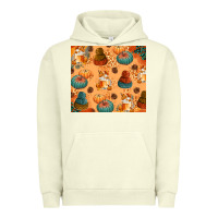 Pigment Pistachio Fall Pumpkins Autumn Coffee Urban Hoodie - texasbilliewilder