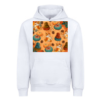 White Fall Pumpkins Autumn Coffee Urban Hoodie - texasbilliewilder