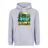 Heather Grey camping caravan home Heavyweight Hoodie - NancyCooperArtShop