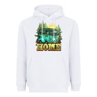 White camping caravan home Heavyweight Hoodie - NancyCooperArtShop