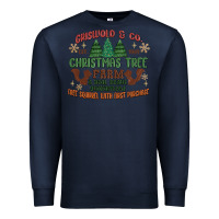 Navy griswold christmas tree farm Premium Sweatshirt - MaliasSmallBusiness
