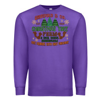 Purple griswold christmas tree farm Premium Sweatshirt - MaliasSmallBusiness