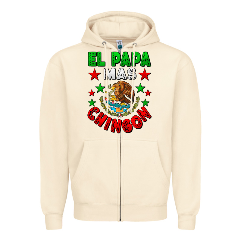 El Papa Mas Chingon Mexican Zipper Hoodie by LillyAllenDesigns | Teevron