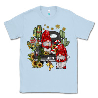Dusty Blue farm truck,noel gnome Classic Tee - JahusDesignShop