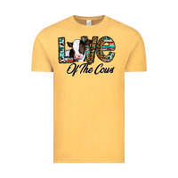 Vintage Mustard love of the cows Vintage Tee - CowhideDigitalArt