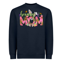 Navy Bunny Mom Easter Day Heavyweight Sweatshirt - Neo Western