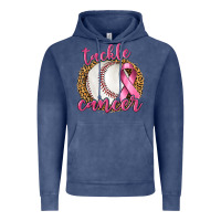 Vintage Denim Tackle Cancer Baseball Vintage Hoodie - texasbilliewilder