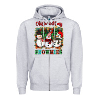 Heather Grey chillin with my snowies Zipper Hoodie - BarkalooDesign