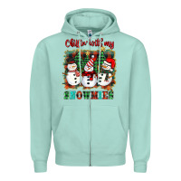 Seafoam chillin with my snowies Zipper Hoodie - BarkalooDesign