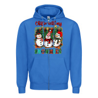 True Royal chillin with my snowies Zipper Hoodie - BarkalooDesign