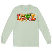 Matcha love with hamburger Long Sleeve Tee - AdoDesignShop