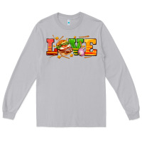 Moon Dust love with hamburger Long Sleeve Tee - AdoDesignShop