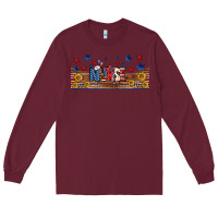 Burgundy american nurse libbey glass Long Sleeve Tee - BundleAndBundleShop