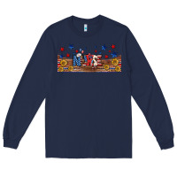 Navy american nurse libbey glass Long Sleeve Tee - BundleAndBundleShop