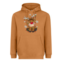 Meerkat Christmas reindeer Heavyweight Hoodie - MaliasSmallBusiness
