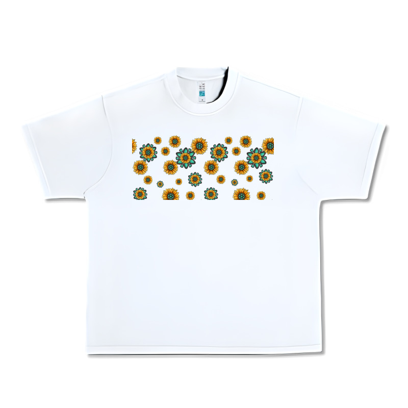 Sunflowers And Turquoise 16oz Libbey Glass Urban Heavy Tee by HRA Design Shop | Teevron