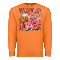 Carrot pink winter vibes Premium Sweatshirt - MaliasSmallBusiness