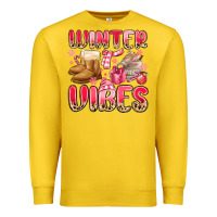 Lemon pink winter vibes Premium Sweatshirt - MaliasSmallBusiness