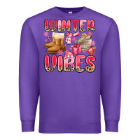 Purple pink winter vibes Premium Sweatshirt - MaliasSmallBusiness
