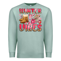 Seafoam pink winter vibes Premium Sweatshirt - MaliasSmallBusiness