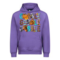 Tulip Gobble Gobble Gobble with Turkey Urban Hoodie - texasbilliewilder