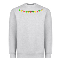 Heather Grey mexican flags Heavyweight Sweatshirt - FaDigitalArtStudio
