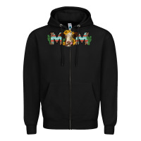 Black sunflower hereford cattle and cactus  mom Zipper Hoodie - Jasminsmagicworld
