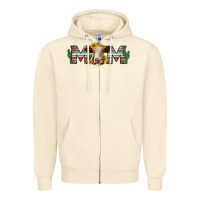 Sandshell sunflower hereford cattle and cactus  mom Zipper Hoodie - Jasminsmagicworld