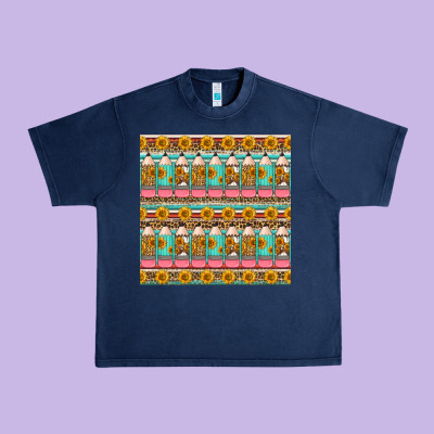 School Teacher Seamless Pattern Urban Heavy Tee Designed By Hra Design Shop